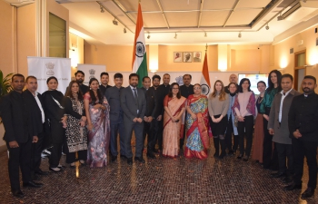 Celebrations of the 74th Republic Day of India in CGI Milan, along with the members of the Indian community and Friends of India.